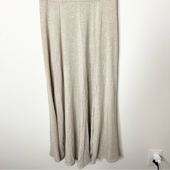ARITZIA WILFRED Market Slit Dress Square neck Midi Tank jersey beige Size Small - Picture 9 of 15